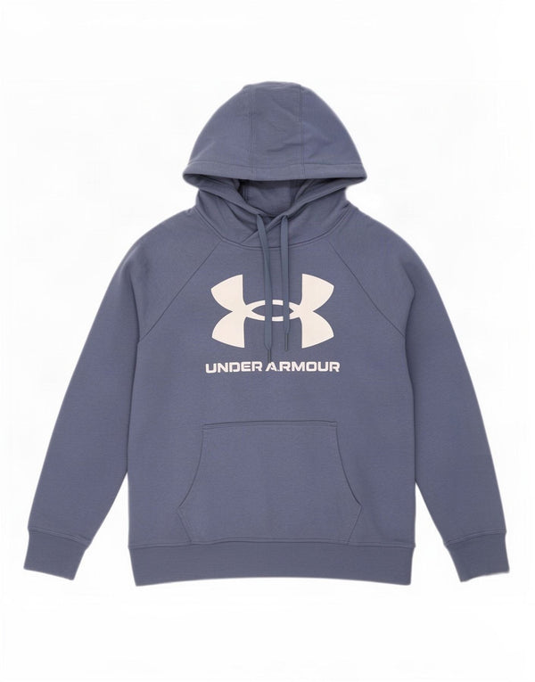 Pulover Under Armour pentru bărbați cu capota, mare, albastru, bumbac