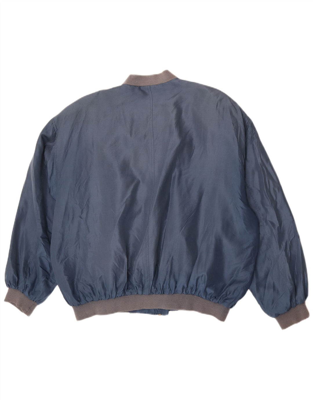 Bomber Vintage pentru bărbați UK 42 XL Blue Silk