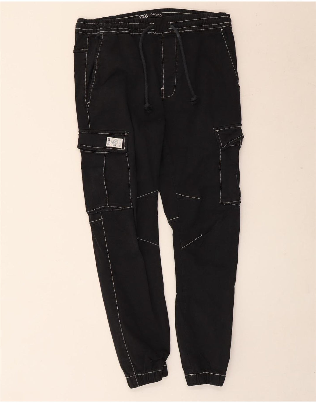 Pantaloni cargo pentru bărbați Zara Joggeri Mediu L31 L26 Bumbac bleumarin