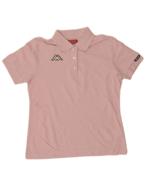 Tricou polo Kappa pentru femei UK 12, bumbac roz mediu