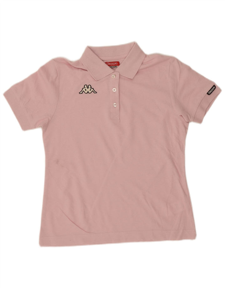 Tricou polo Kappa pentru femei UK 12, bumbac roz mediu