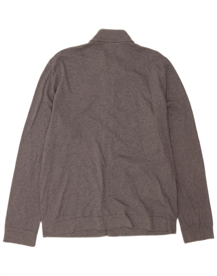 Pulover cardigan Hugo Boss pentru bărbați, XL, gri bumbac