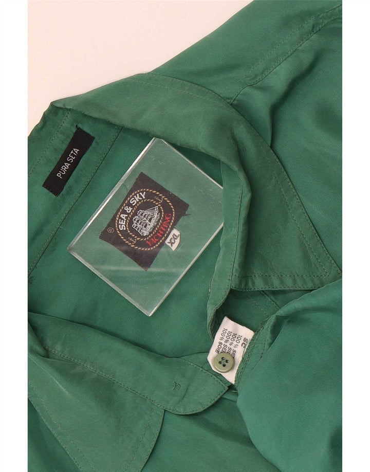 Cămașă bărbați Sea & Sky 2XL Mătase verde