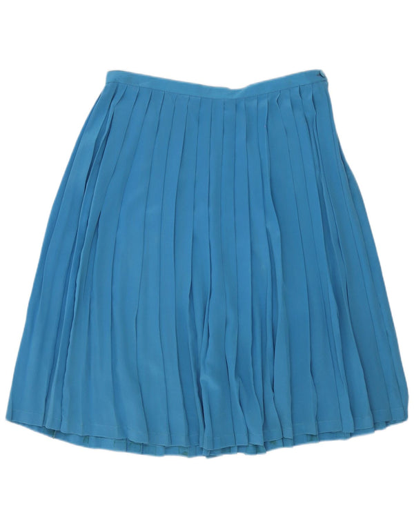 Fusta plisată cuțit vintage pentru femei W32 Large Blue