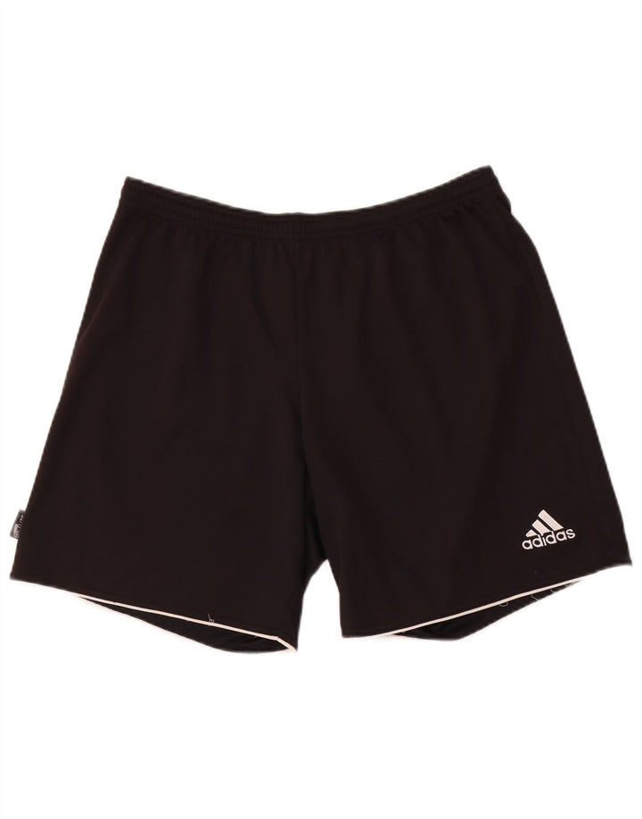 Pantaloni scurți sport pentru bărbați Adidas, cu formă regulată, negru mediu, poliester