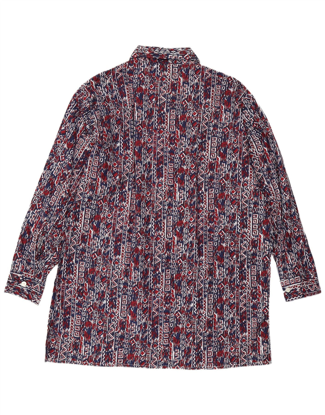 Cămașă Bărbați VINTAGE Mărimea 41 Mare Bleumarin Geometric