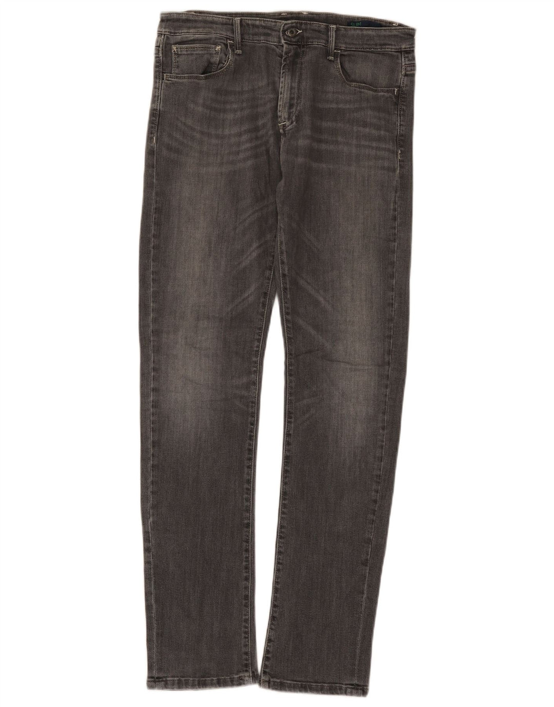 Blugi slim pentru femei Benetton W31 L31 bumbac gri