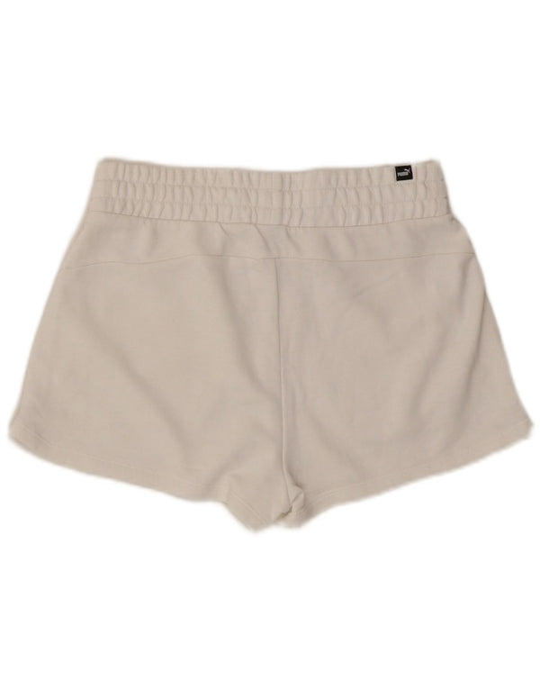 Pantaloni scurti sport grafic Puma pentru femei UK 10 Small White