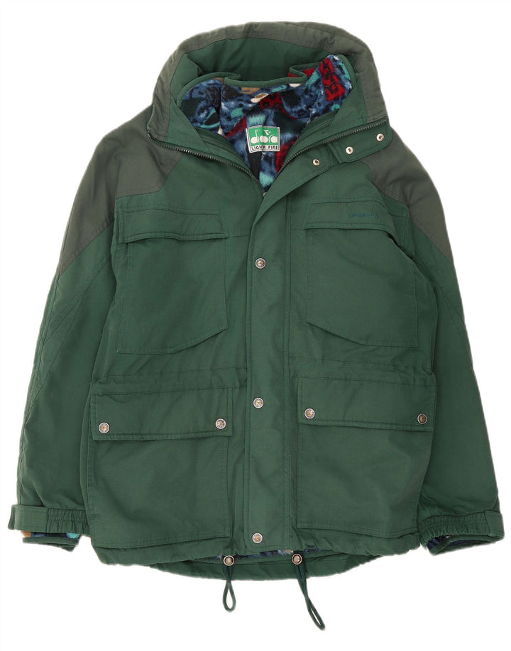 Jachetă de vânt pentru bărbați Diadora, loose fit, UK 38 Poliester verde mediu