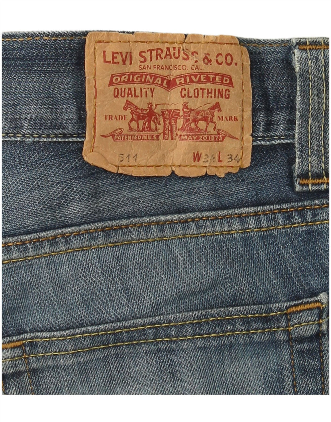 Blugi 511 Slim LEVI'S pentru bărbați W34 L26 Albastru
