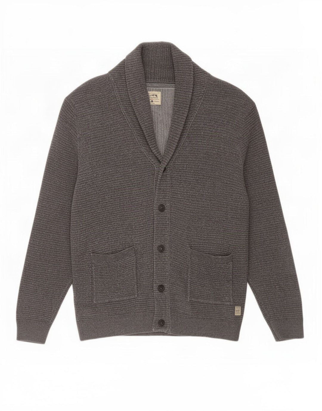 Pulover cardigan pentru bărbați Jack & Jones, mare, gri bumbac