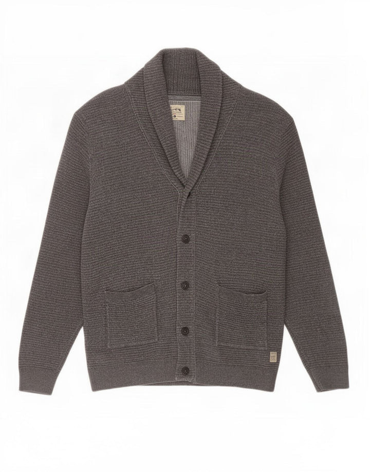 Pulover cardigan pentru bărbați Jack & Jones, mare, gri bumbac