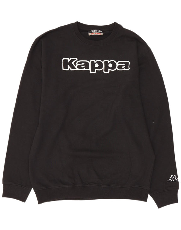 Hanorac grafic pentru bărbați Kappa Jumper XL bumbac negru