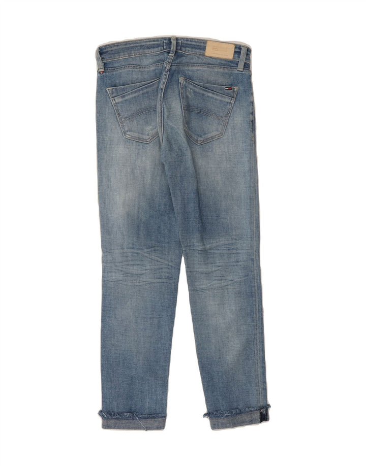 TOMMY HILFIGER Womens Distressed Slim Jeans W26 L25 Blue Vintage Tommy Hilfiger and Second-Hand Tommy Hilfiger from Messina Hembry 