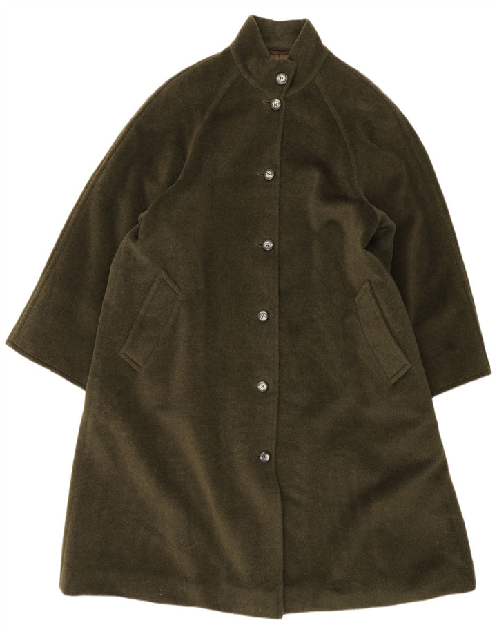 Pardesiu pentru femei Max Mara UK 12 Medium Khaki Lână virgină