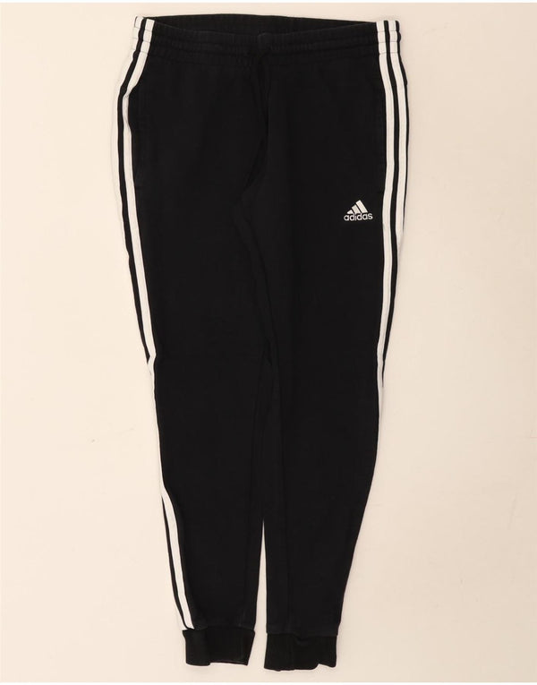 Pantaloni de trening Adidas pentru femei Joggeri UK 12/14 Bumbac mediu negru