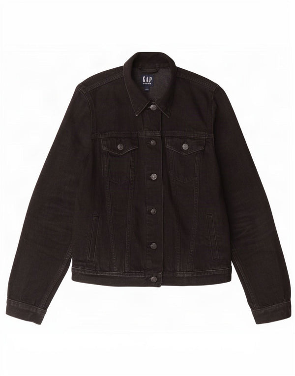 Jachetă de blugi pentru femei Gap UK 6 XS bumbac negru