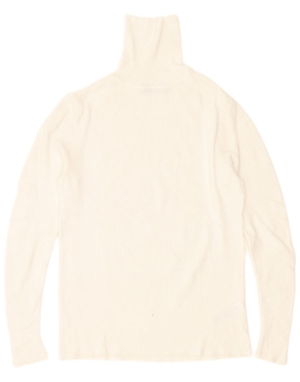 Marks & Spencer Pulover cu gât țestoasă pentru femei UK 14 Medium White