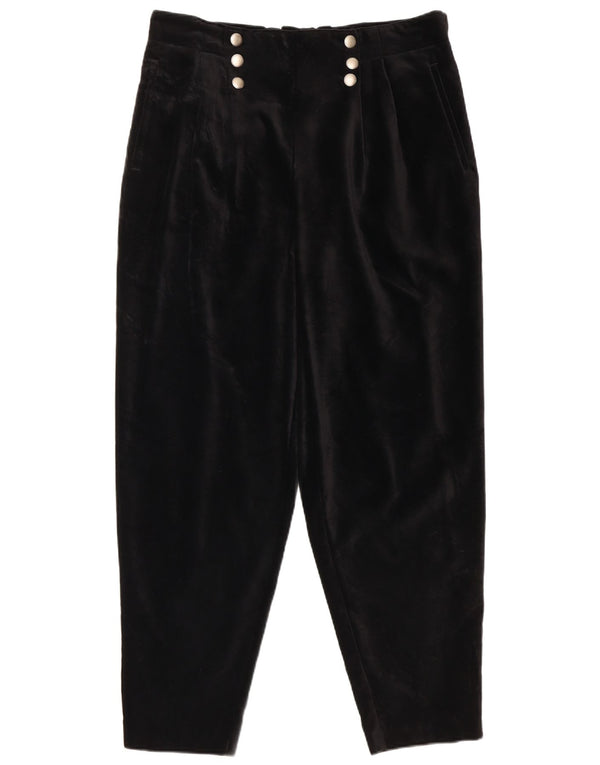 C&A Pantaloni casual din catifea noi, conici, pentru femei, EU 46 XL W34 L28 Negru