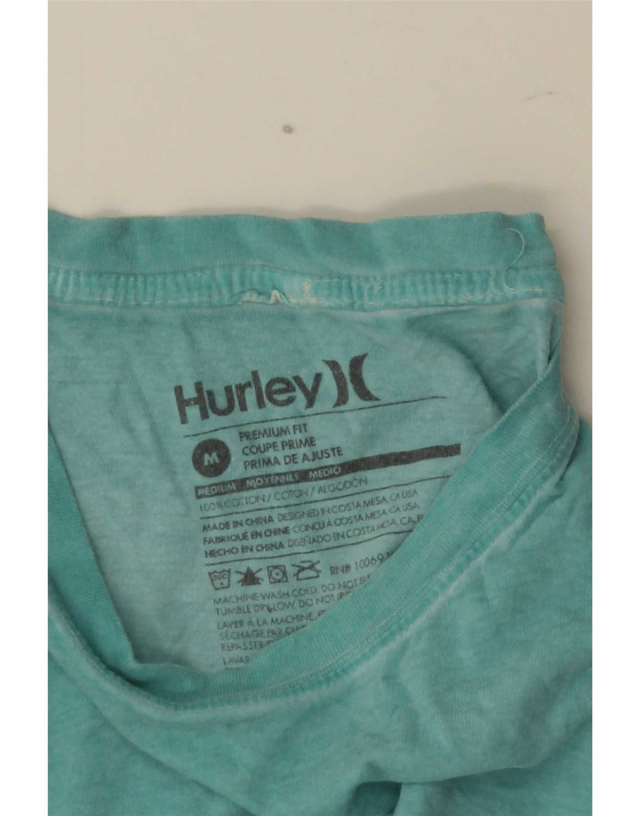 Tricou Hurley Premium Fit pentru bărbați Top din bumbac albastru mediu