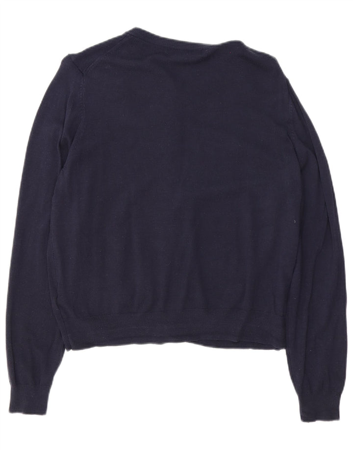 Pulover cardigan pentru femei Marks & Spencer UK 16 mare, viscoză bleumarin