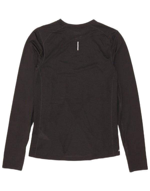 Nike Dri Fit Top cu mânecă lungă pentru bărbați, poliester negru mic
