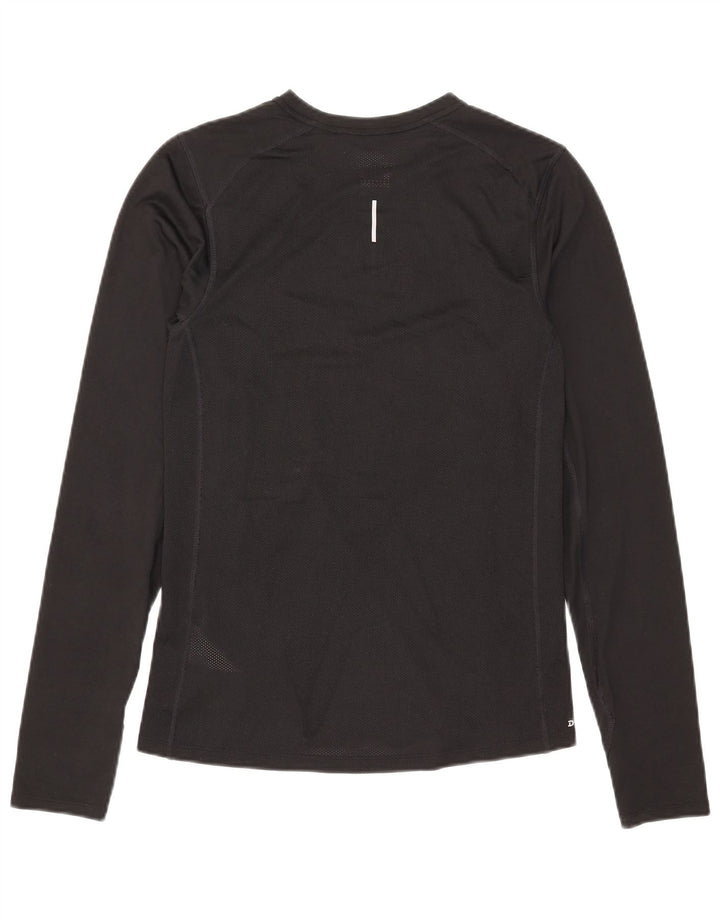 Nike Dri Fit Top cu mânecă lungă pentru bărbați, poliester negru mic