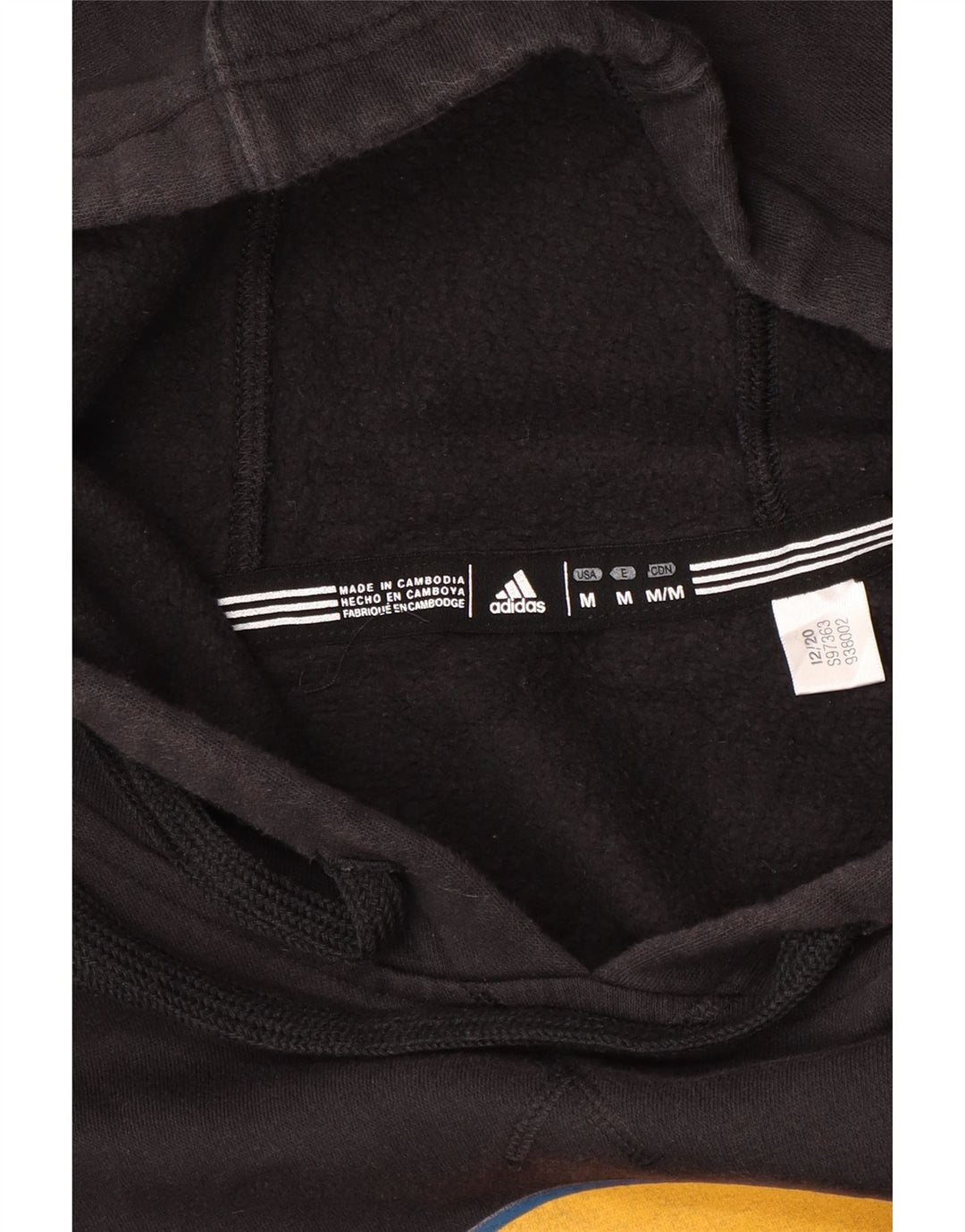 Pulover Adidas pentru bărbați cu glugă grafic, mediu negru