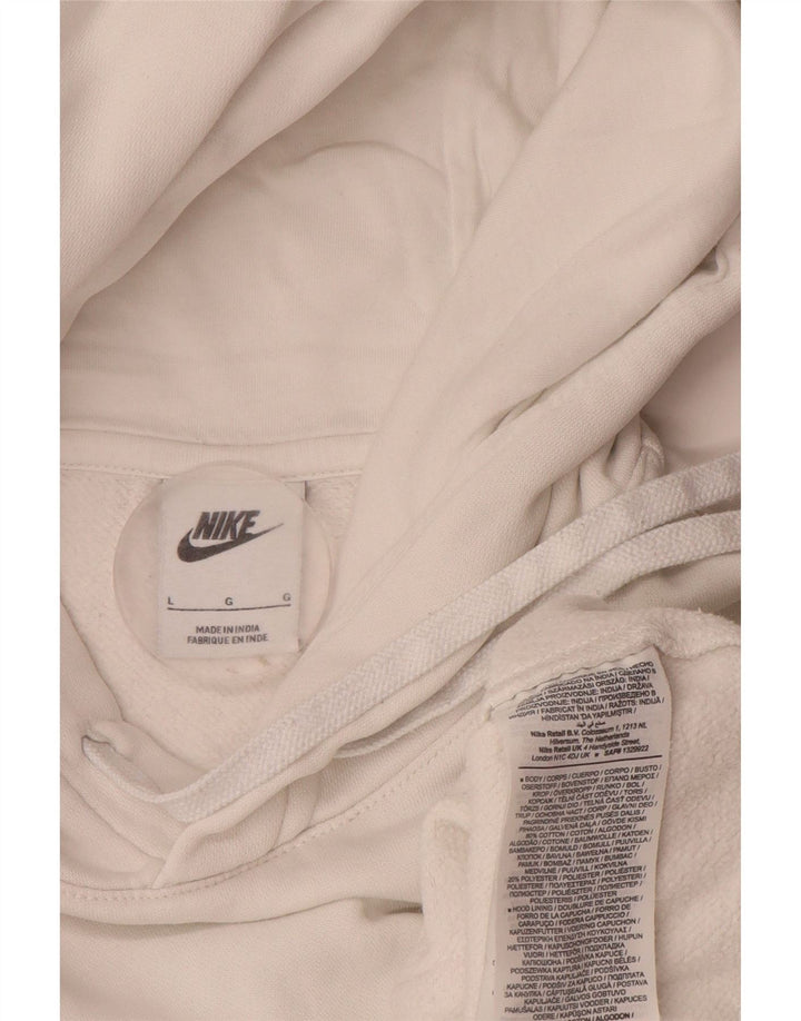 Pulover Nike pentru bărbați, mare, alb, din bumbac
