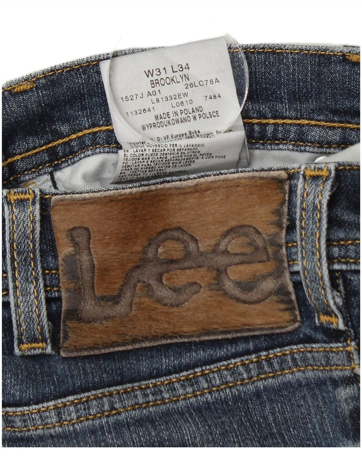 Blugi Lee Brooklyn Straight pentru bărbați W31 L32 Bumbac albastru