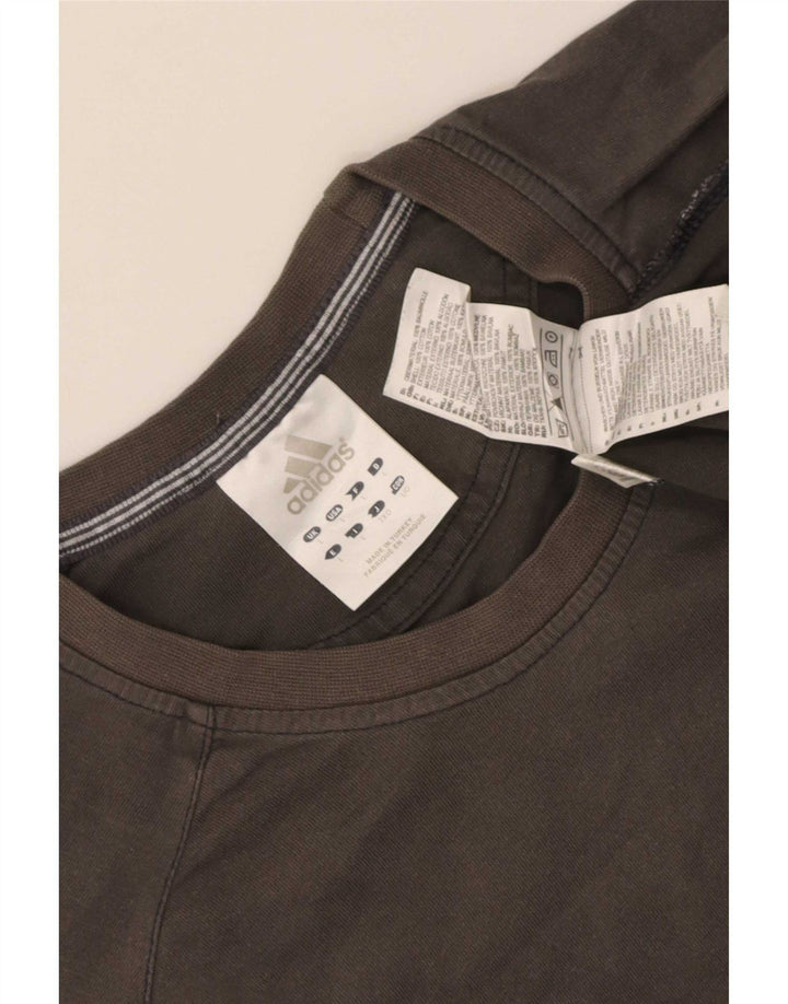 Tricou pentru bărbați Adidas Top mare bumbac gri