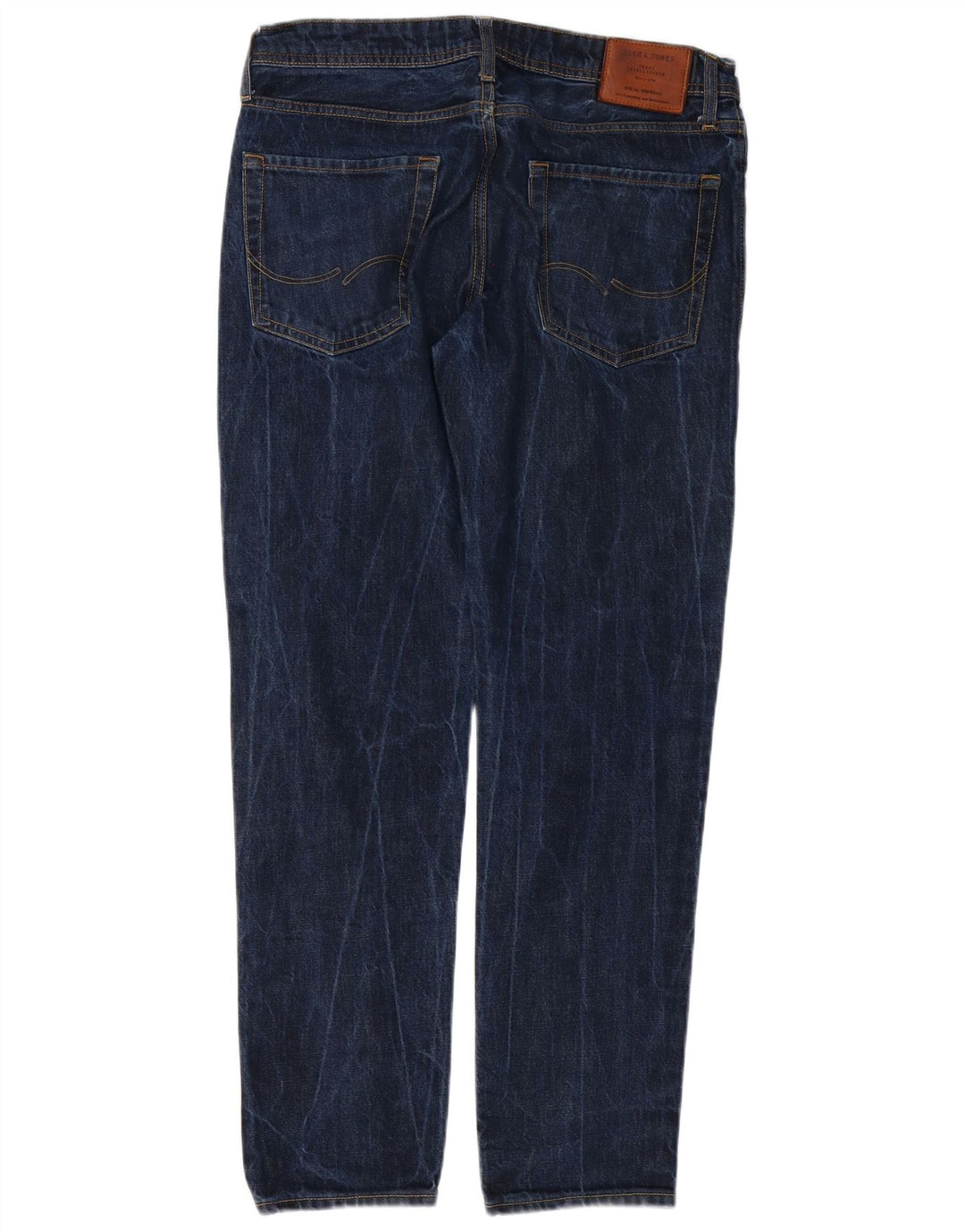 Blugi slim pentru bărbați Jack & Jones W32 L32 bumbac bleumarin