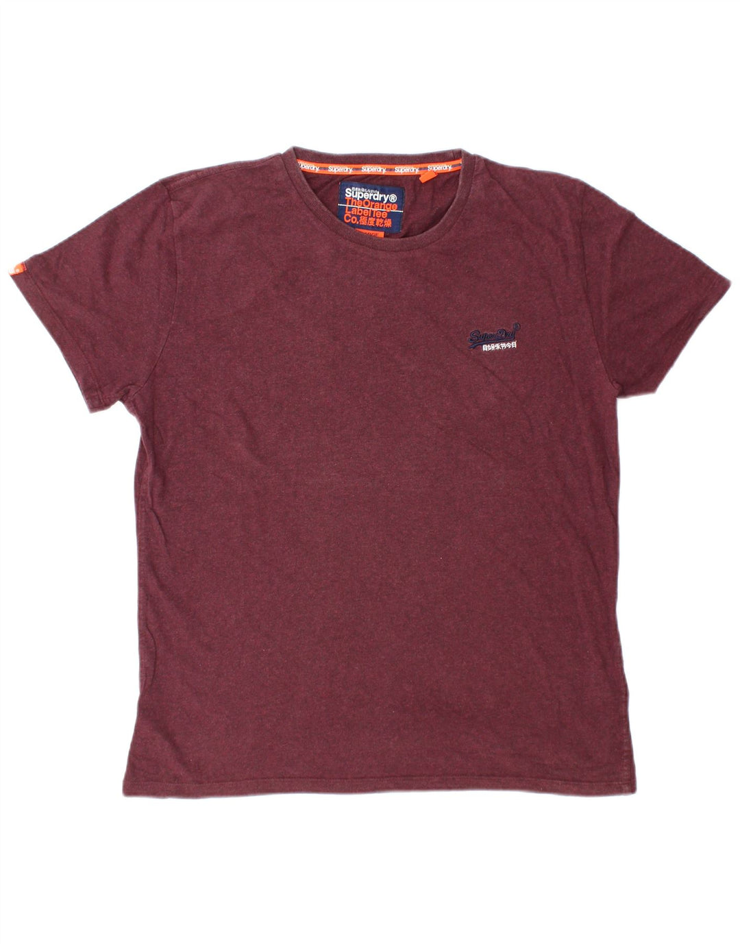 SUPERDRY Tricou Bărbați Top Mare Bumbac Burgundy