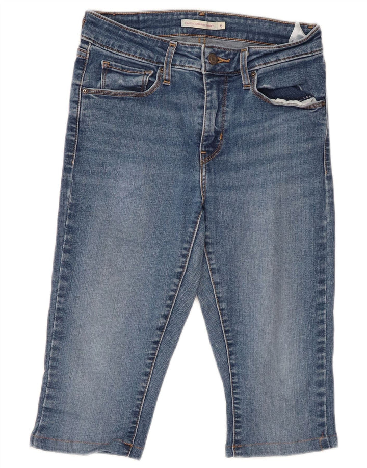 LEVI'S Blugi Capri skinny cu talie medie pentru femei US 6 Medium W26 L14 Albastru