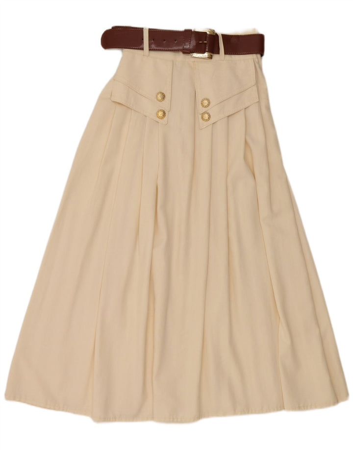 Fusta Midi Vintage Femei W36 XL Bej