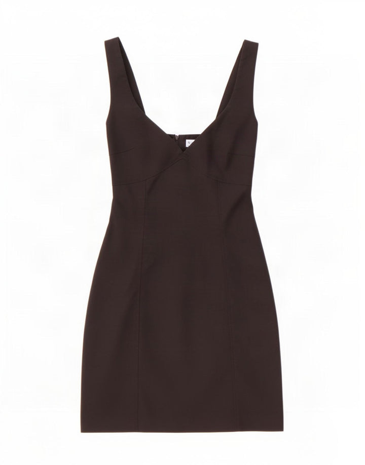 Rochie mini fără mâneci pentru femei Zara UK 12 Poliester mediu negru