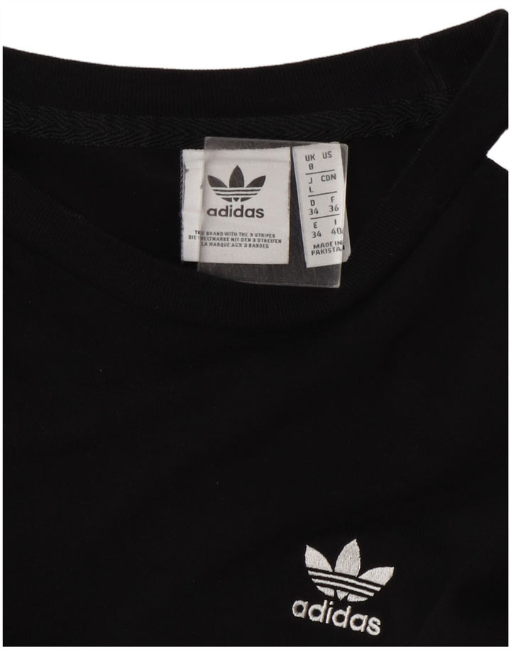 Top femei Adidas cu mânecă lungă UK 8 Small Negru