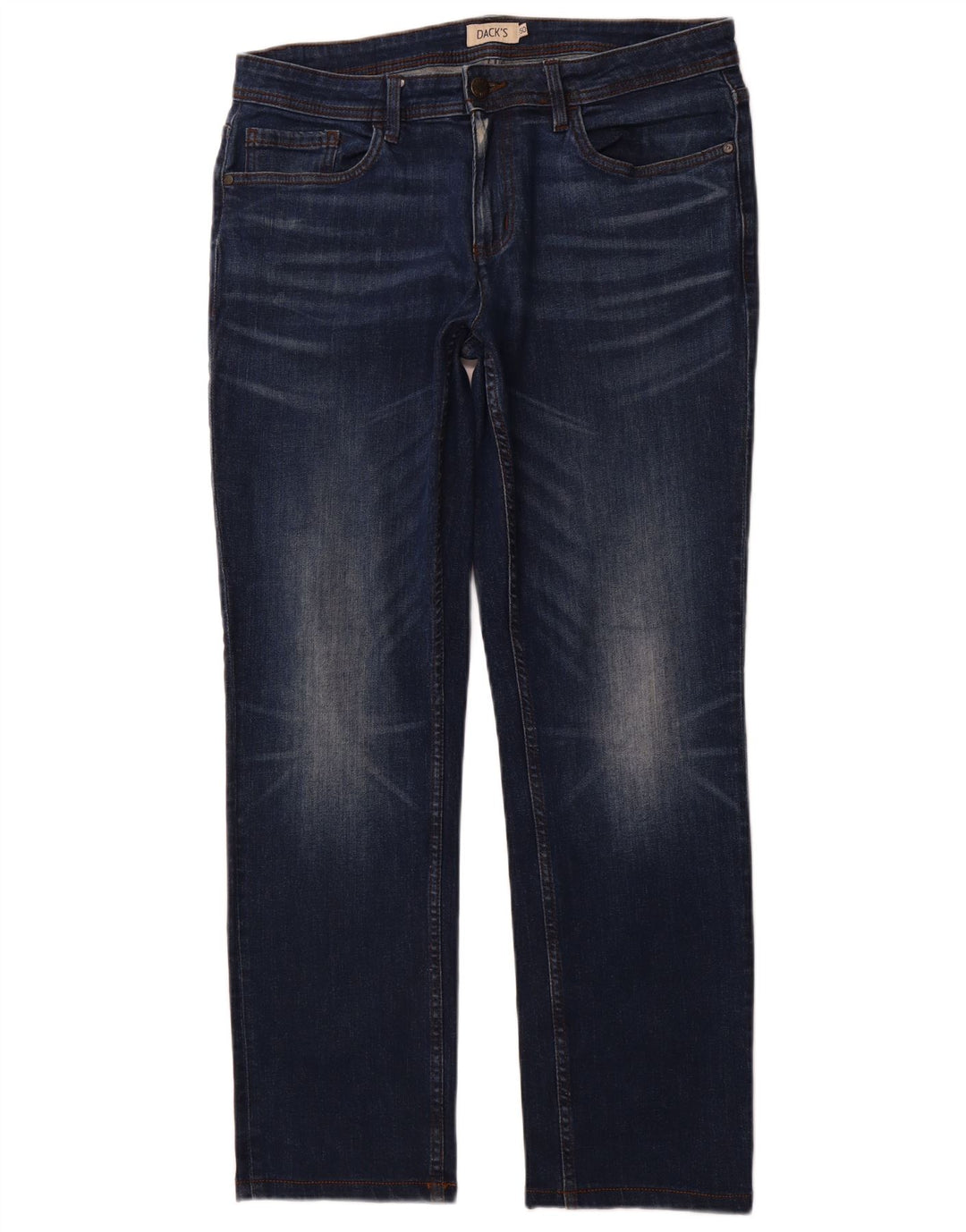 DACK'S Blugi drepti pentru bărbați IT 50 Large W34 L31 Bumbac bleumarin