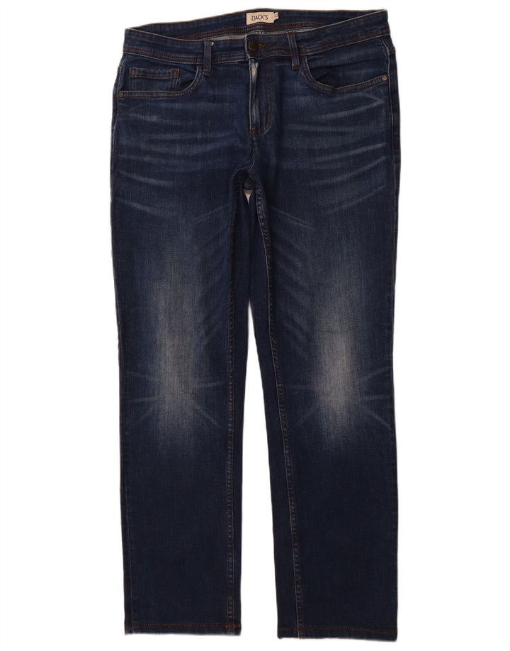 DACK'S Blugi drepti pentru bărbați IT 50 Large W34 L31 Bumbac bleumarin
