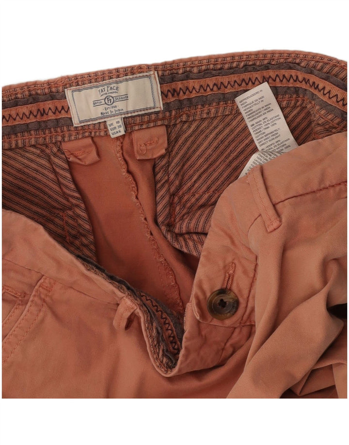FAT FACE Bermude pentru femei UK 10 Small W27 Bumbac portocaliu