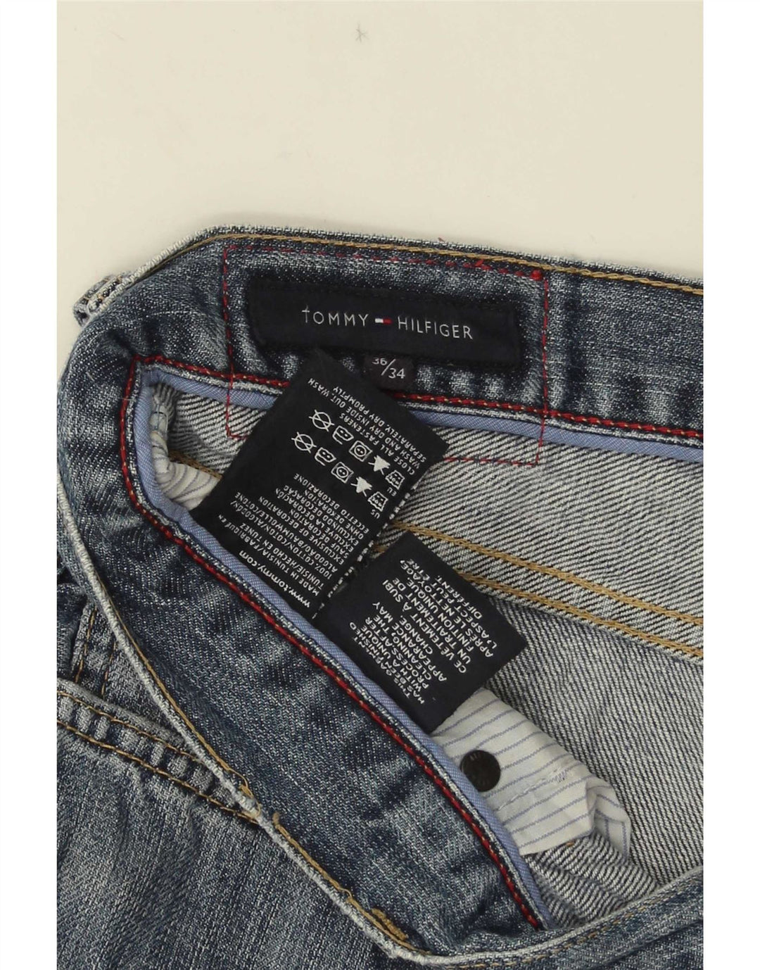Blugi drepti pentru bărbați Tommy Hilfiger W36 L27 Bumbac albastru