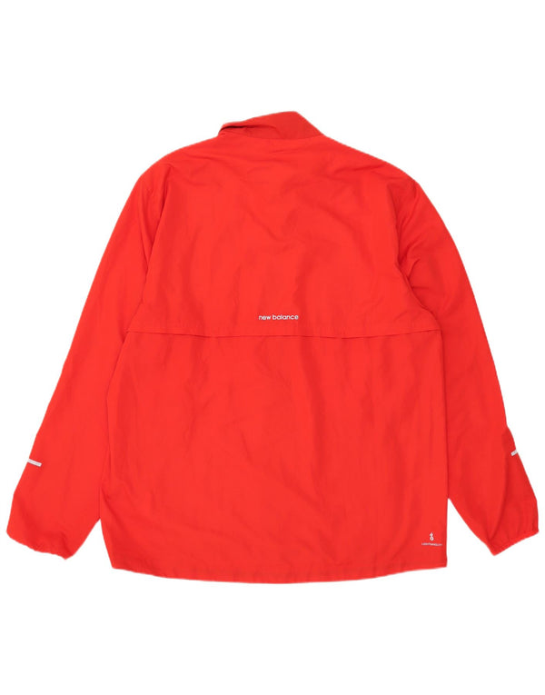 Jachetă de trening cu grafică pentru bărbați New Balance XL poliester roșu