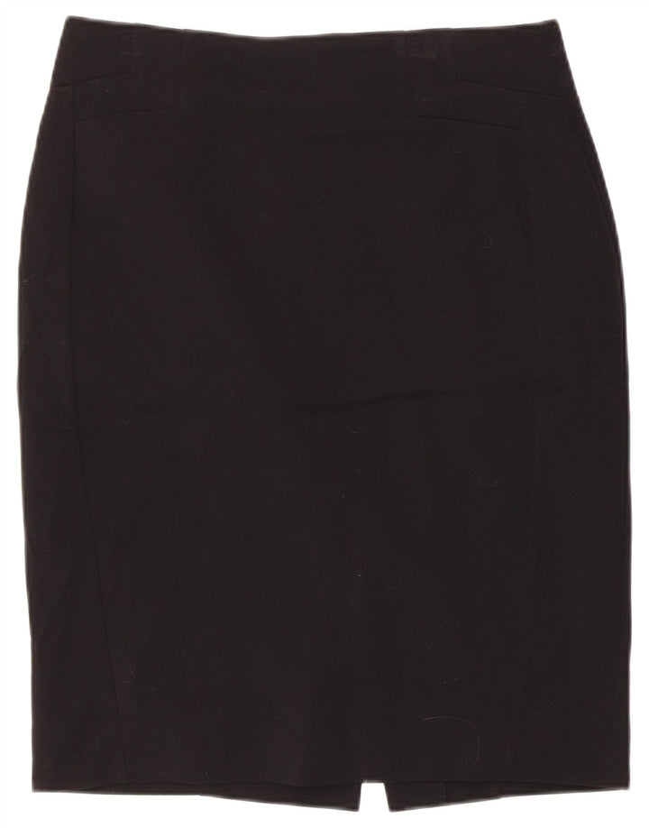 Fusta creion pentru femei Marks & Spencer UK 12 Medium W32 Poliester negru