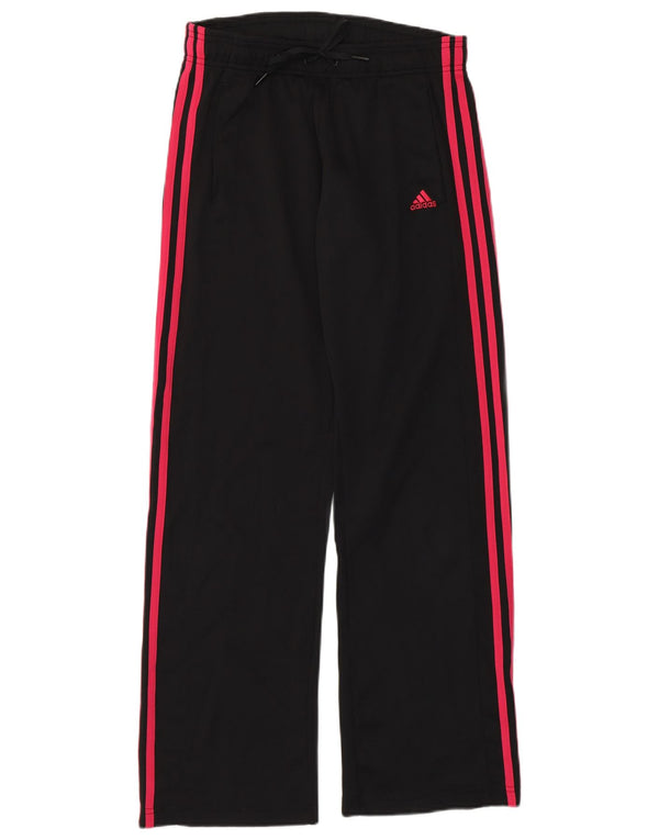 Adidas Womens Climalite Tracksuit Trousers UK 10 Small  Black Polyester