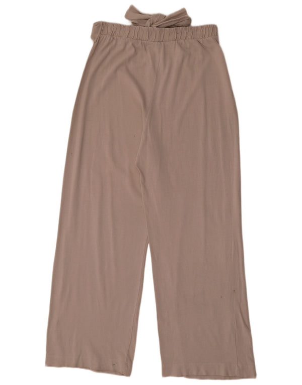 Zara Womens Tracksuit Trousers UK 18 XL  Beige Cotton