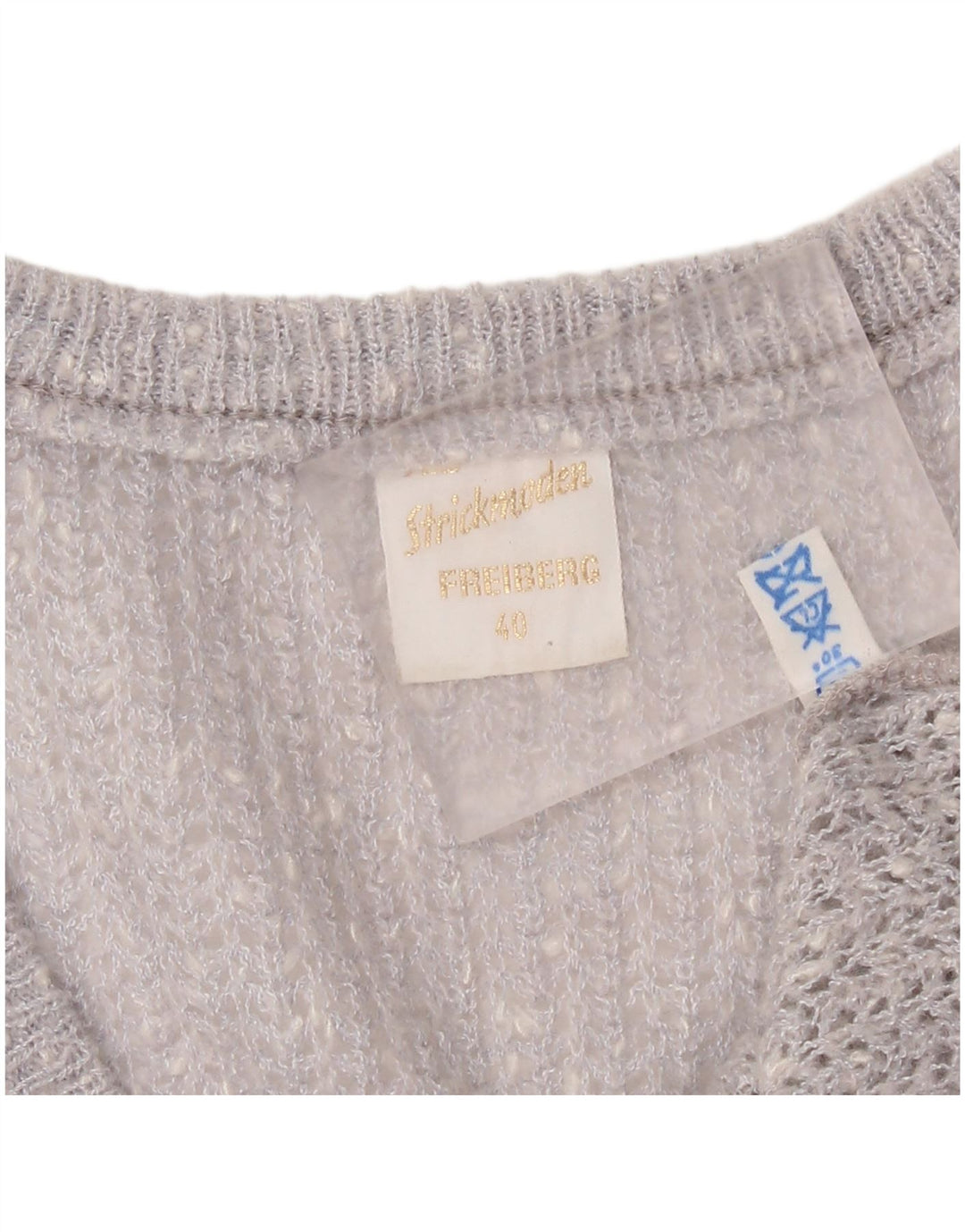 Strickmoden Femei Loose Fit Vest Tank Top EU 40 Medium Silver