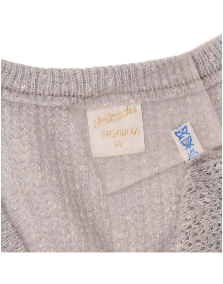 Strickmoden Femei Loose Fit Vest Tank Top EU 40 Medium Silver