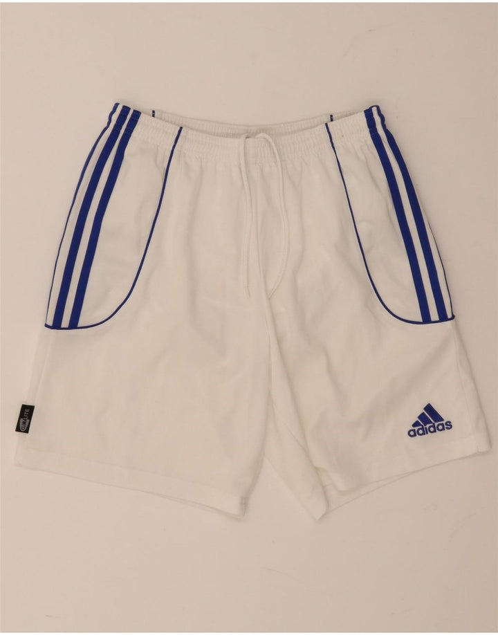 Pantaloni scurți sport Adidas Climalite pentru bărbați, alb, mici, poliester