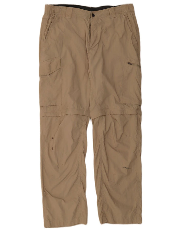 Pantaloni cargo drepti pentru bărbați Columbia W34 L30 nailon bej