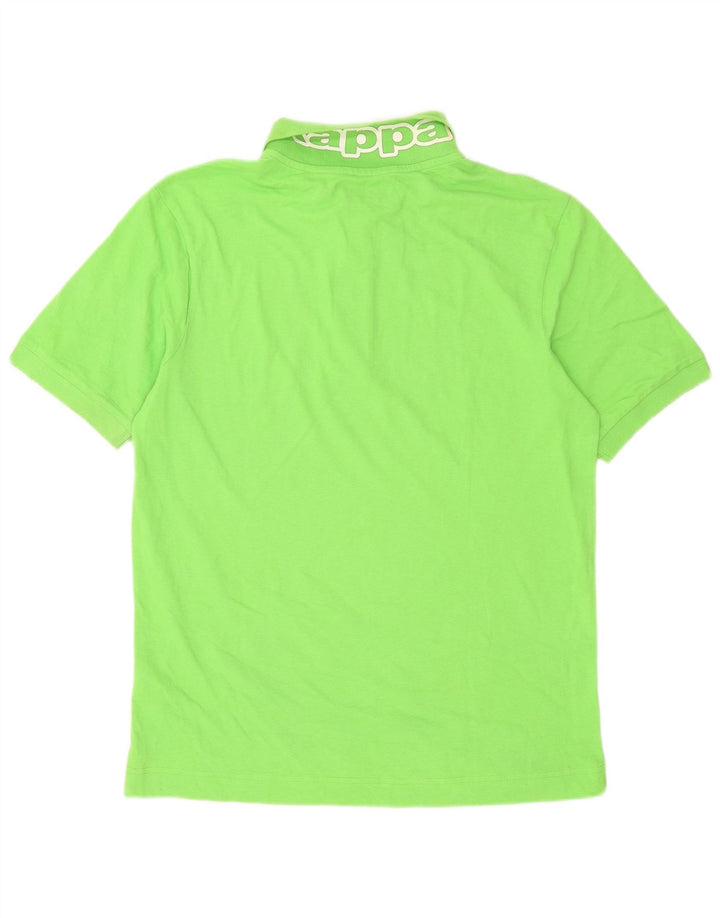 Tricou polo pentru bărbați Kappa, bumbac verde mediu